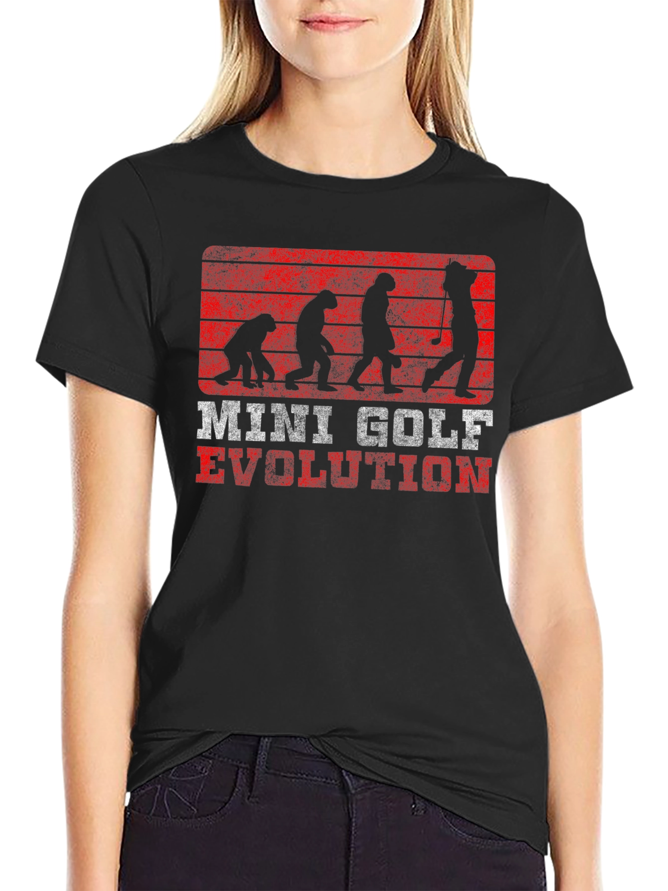 Mini Golf Evolution Graphic T-Shirt