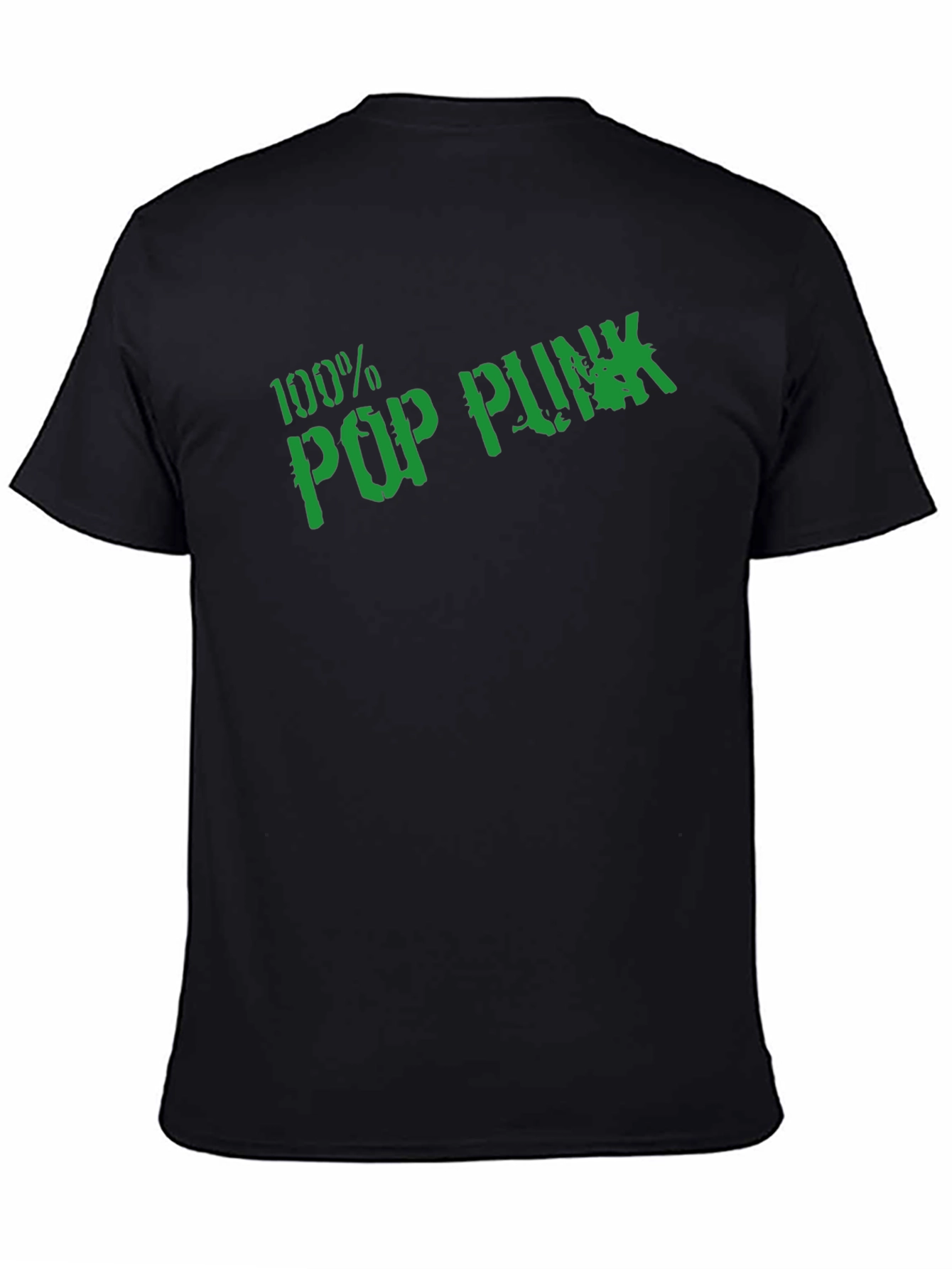 100% Pop Punk Graphic Tee - Black