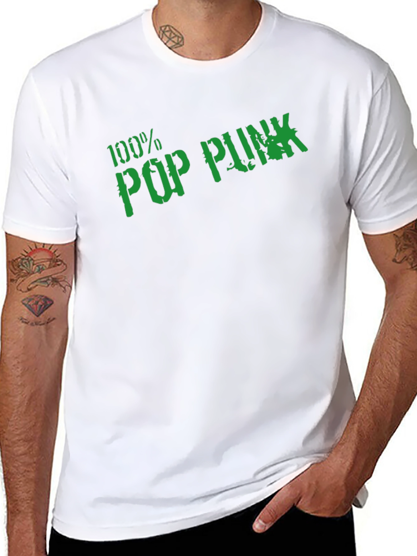 100% Pop Punk Graphic Tee - Black