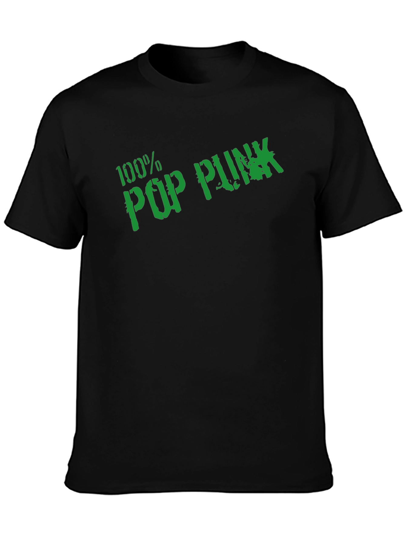 100% Pop Punk Graphic Tee - Black
