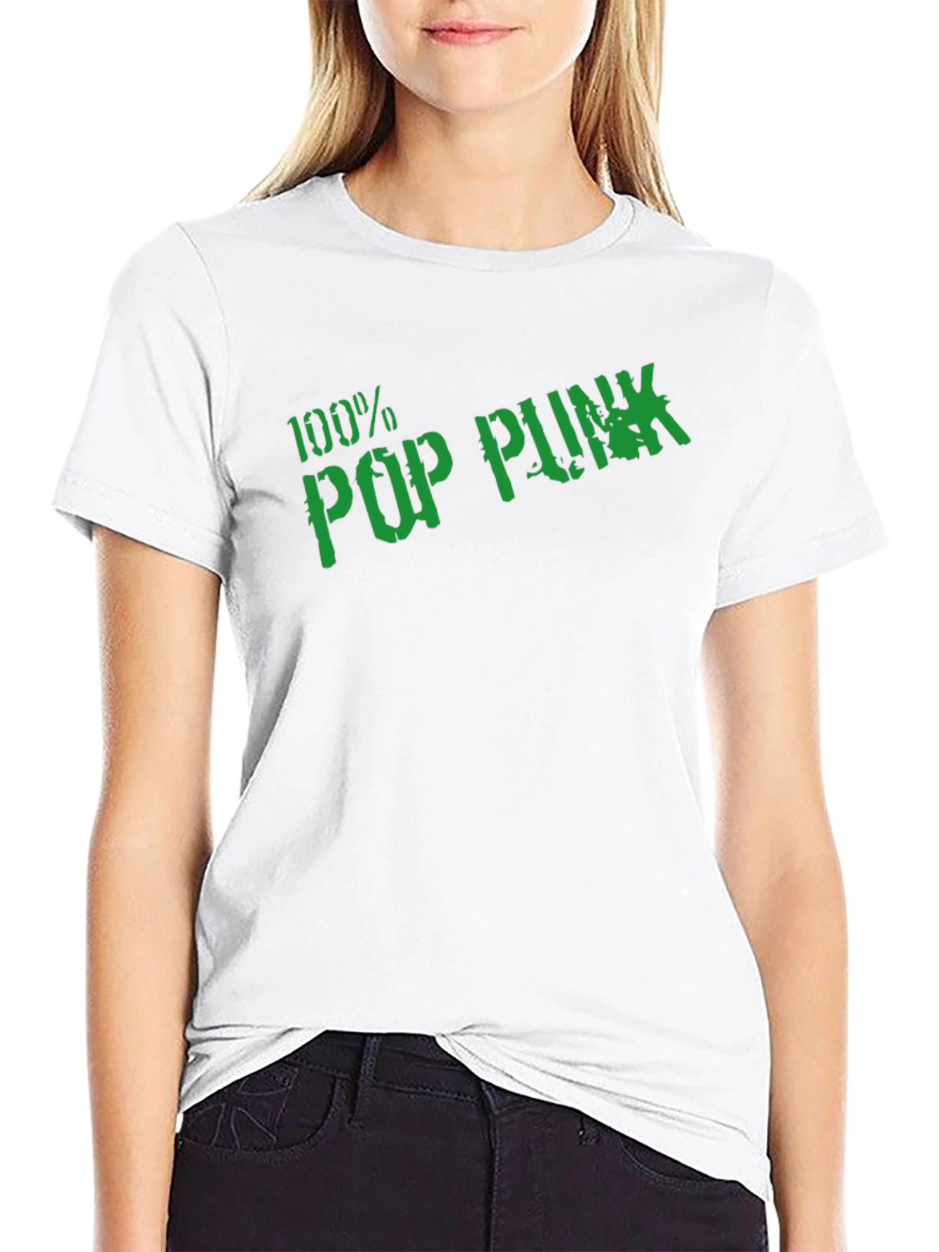 100% Pop Punk Graphic Tee - Black