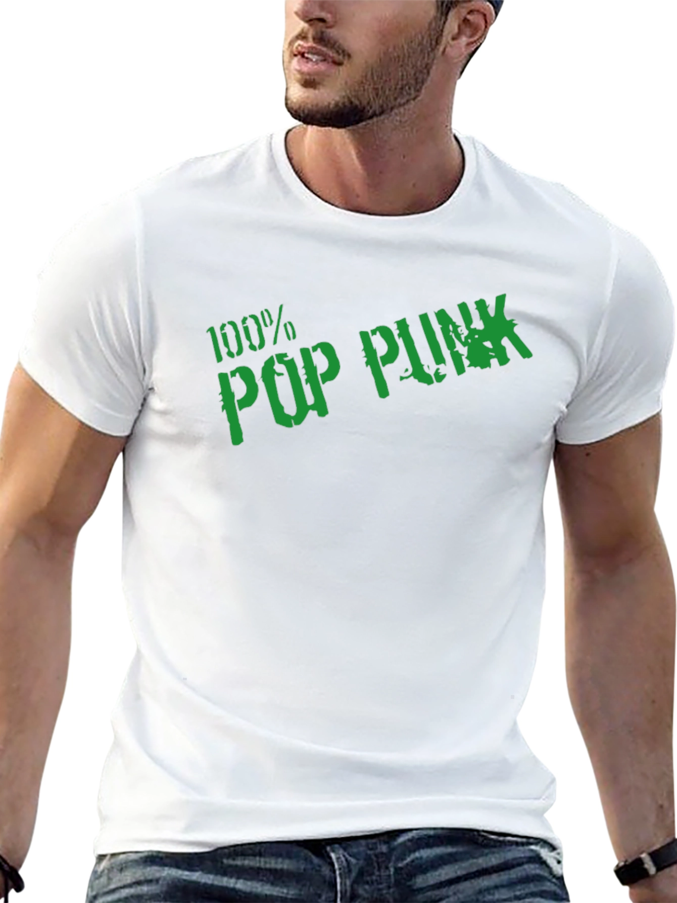 100% Pop Punk Graphic Tee - Black