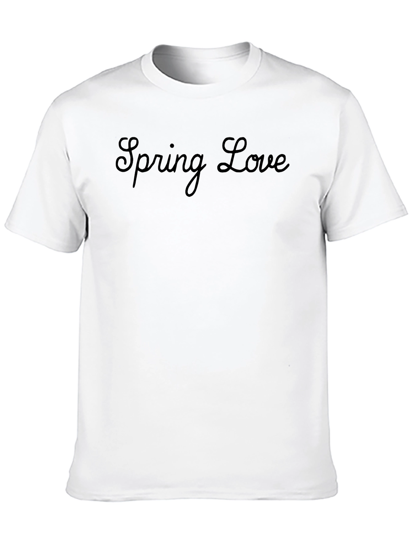 Spring Love Black T-Shirt