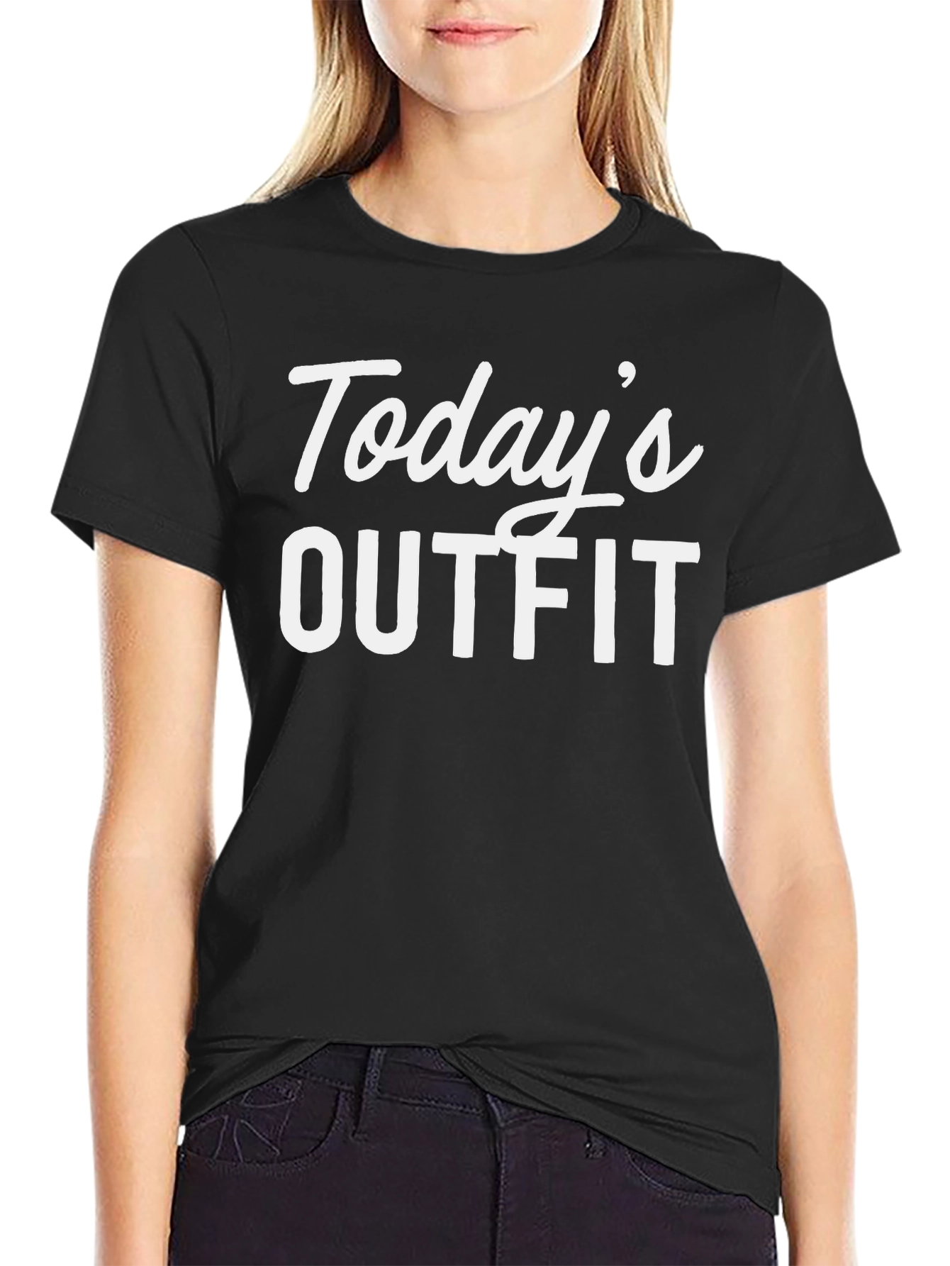 Todays Outfit Graphic Tee - Mens Black T-Shirt