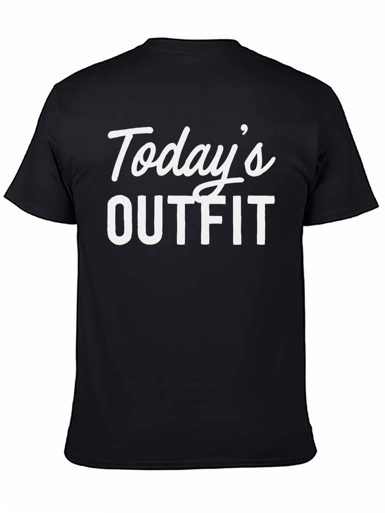 Todays Outfit Graphic Tee - Mens Black T-Shirt