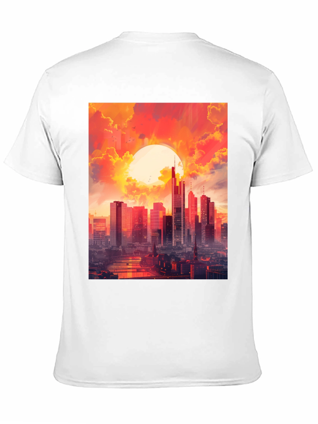 Cityscape Sunset Graphic Tee