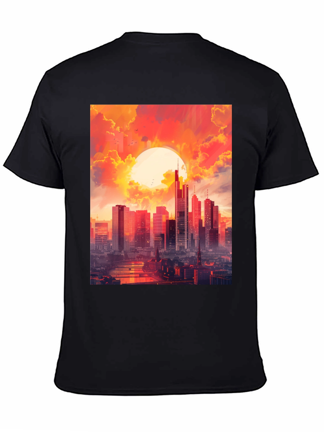 Cityscape Sunset Graphic Tee