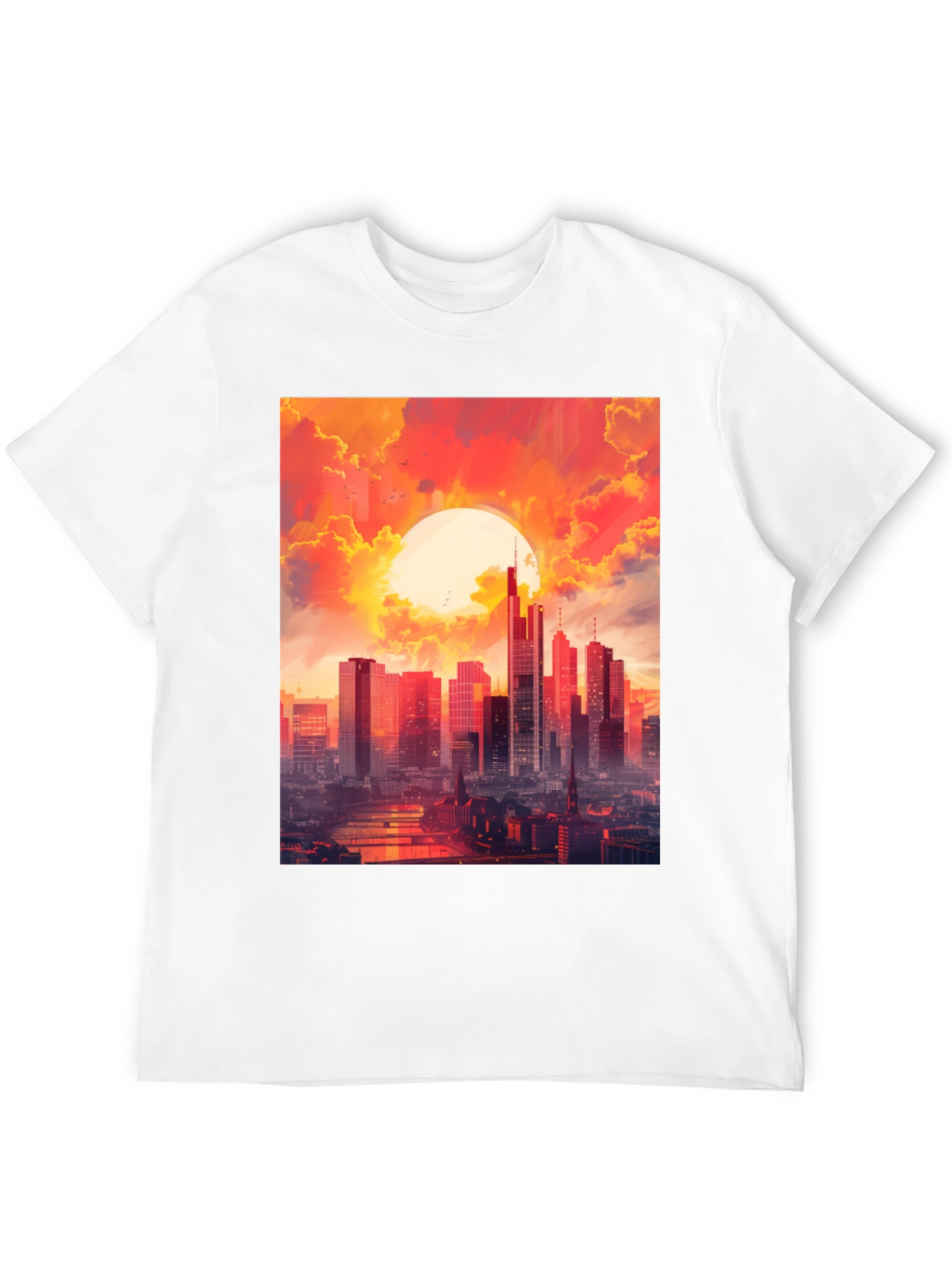 Cityscape Sunset Graphic Tee