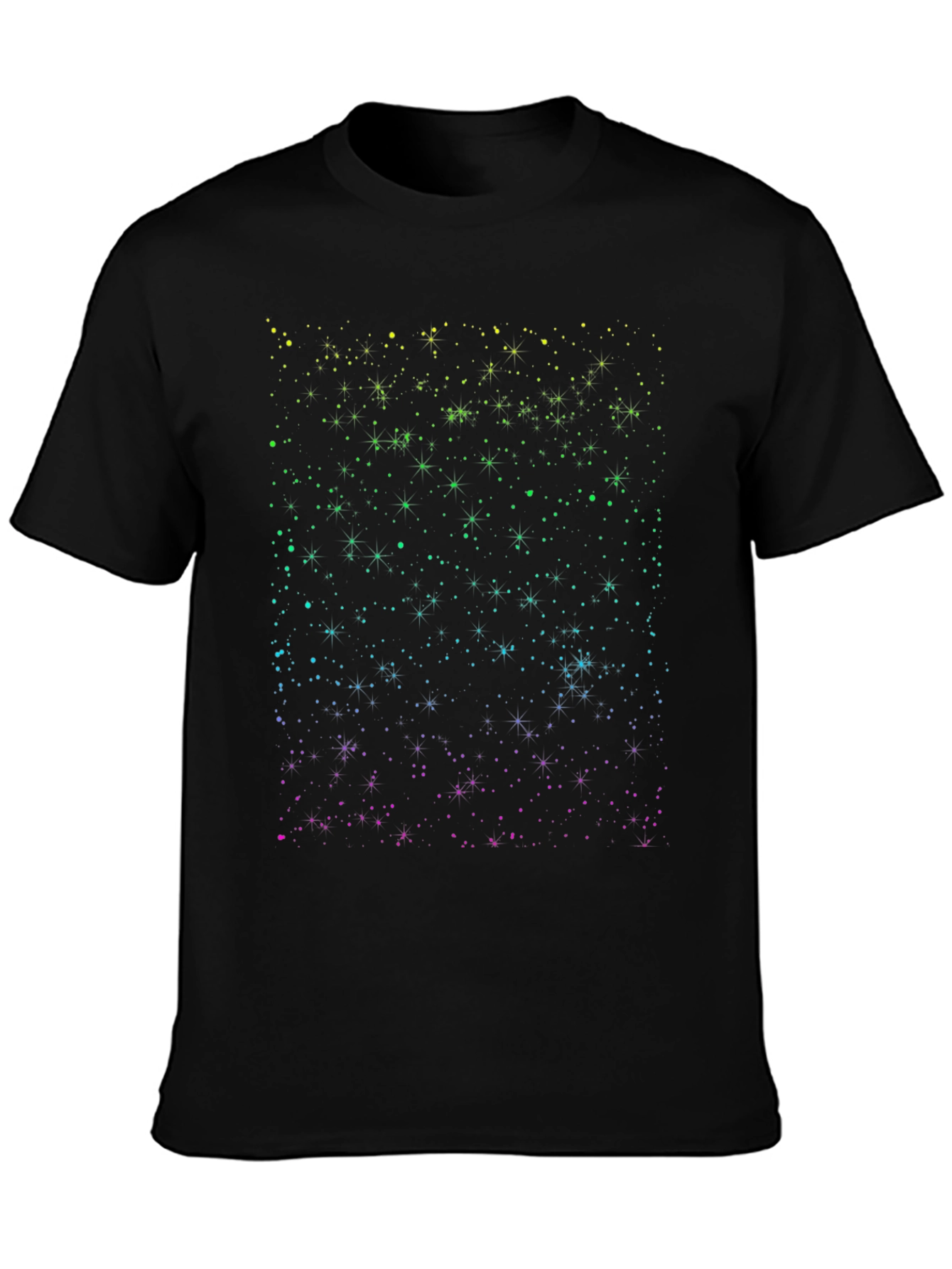 Galaxy Starfield Black T-Shirt