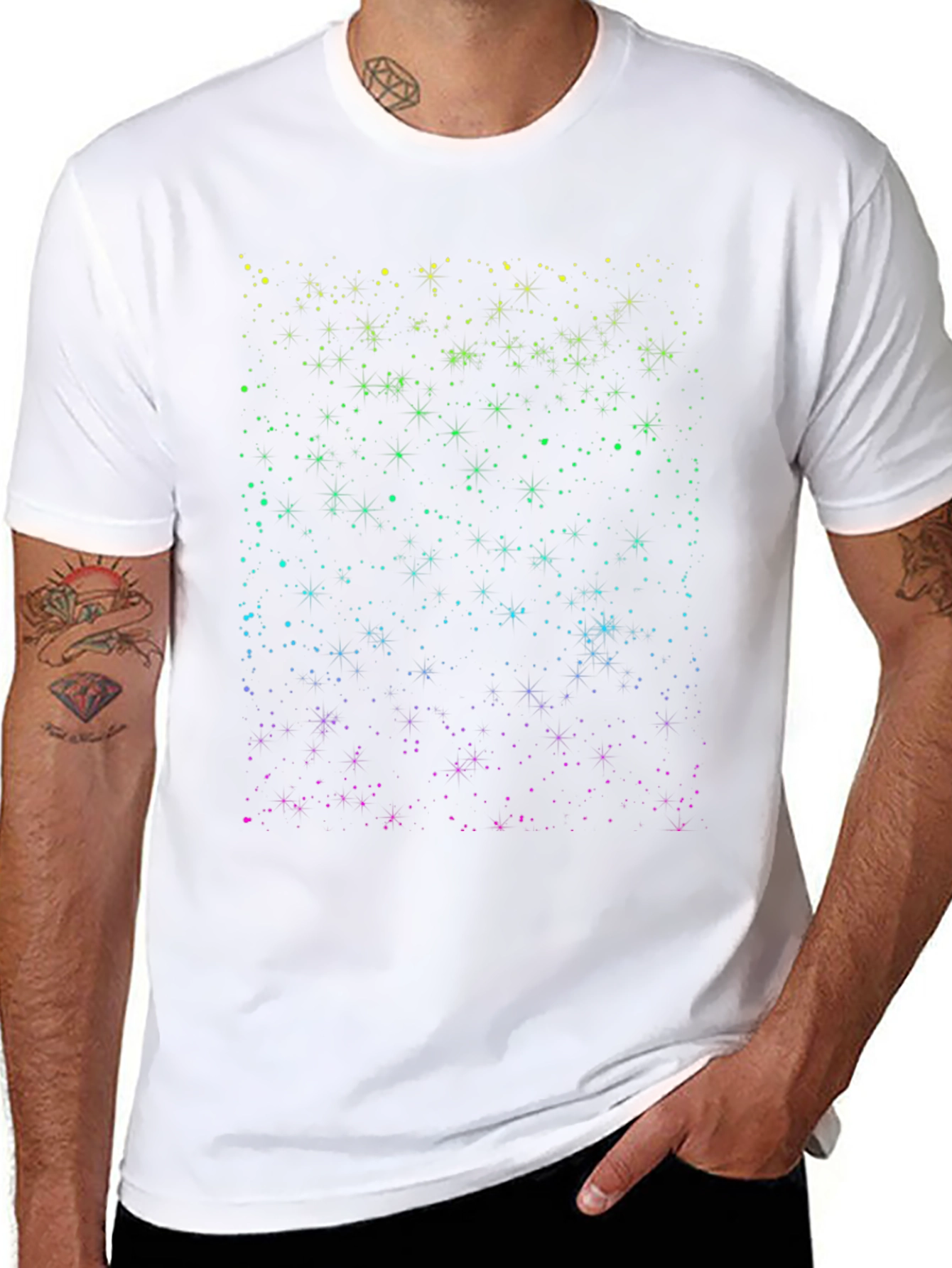 Galaxy Starfield Black T-Shirt