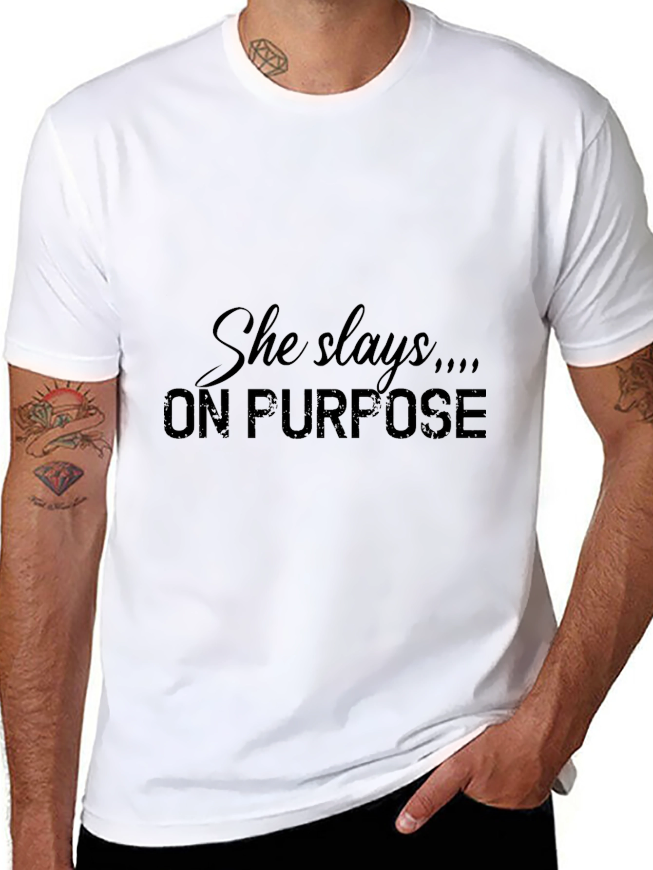 She Slays On Purpose Graphic T-Shirt