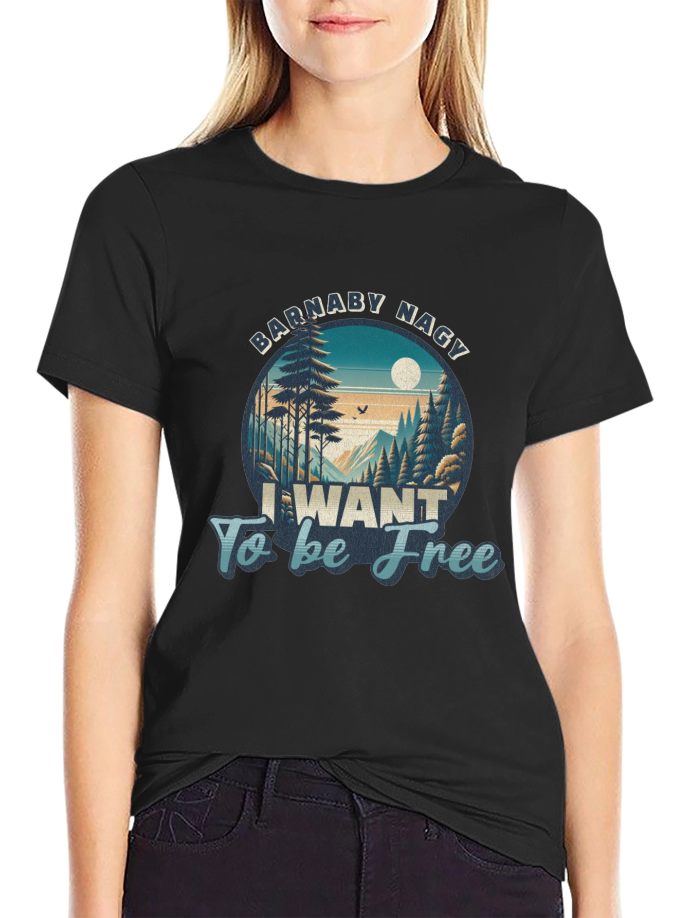 Barnaby Nagy I Want To Be Free Graphic Tee