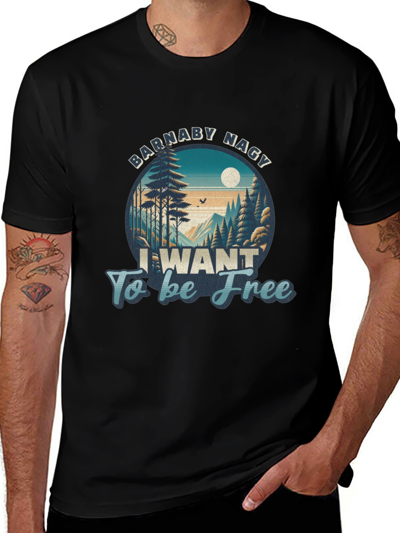 Barnaby Nagy I Want To Be Free Graphic Tee