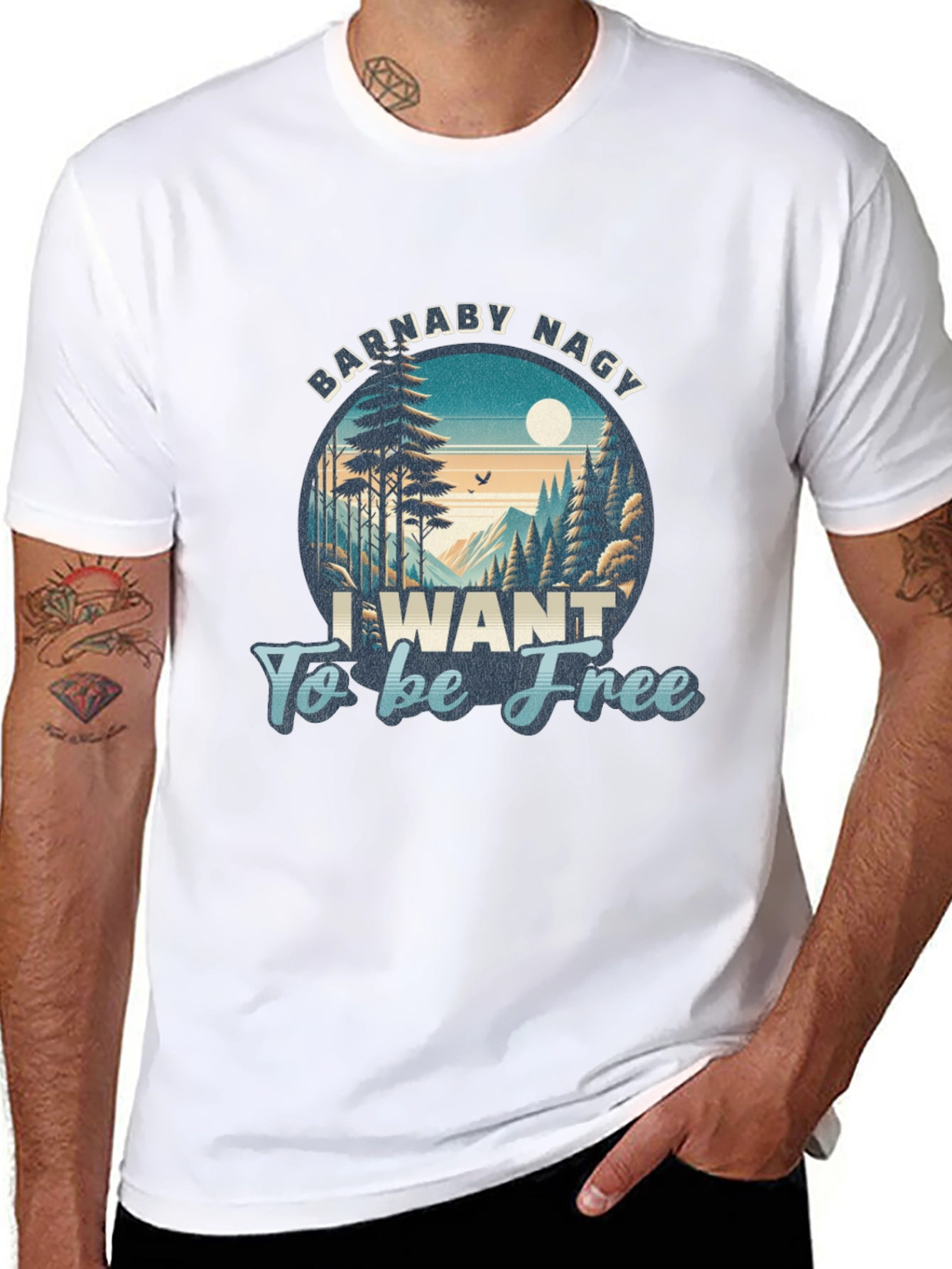 Barnaby Nagy I Want To Be Free Graphic Tee