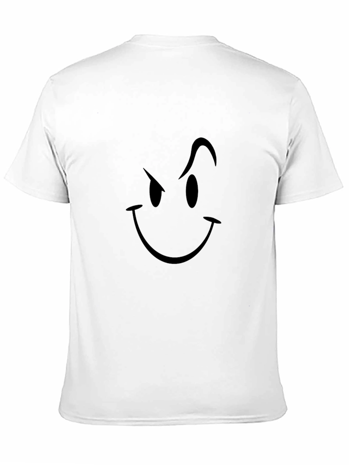Smirking Smiley Black T-Shirt