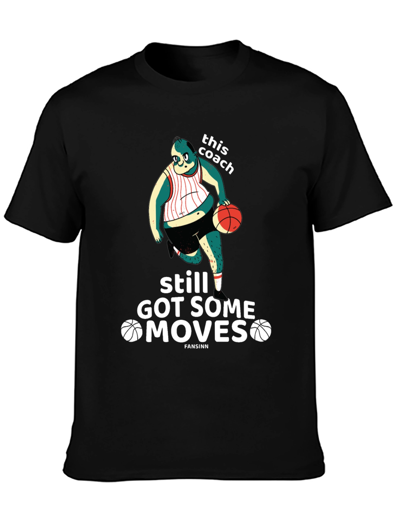 Funny Basketball Coach Graphic T-Shirt