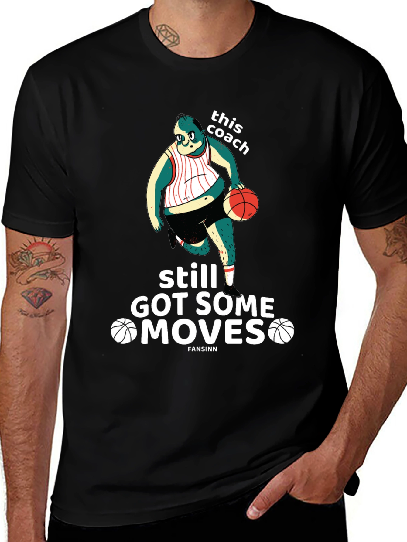 Funny Basketball Coach Graphic T-Shirt