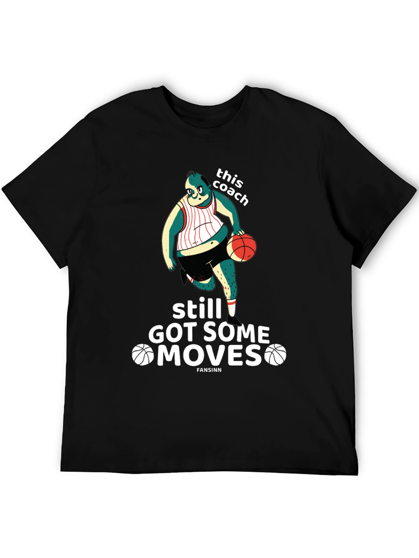 Funny Basketball Coach Graphic T-Shirt