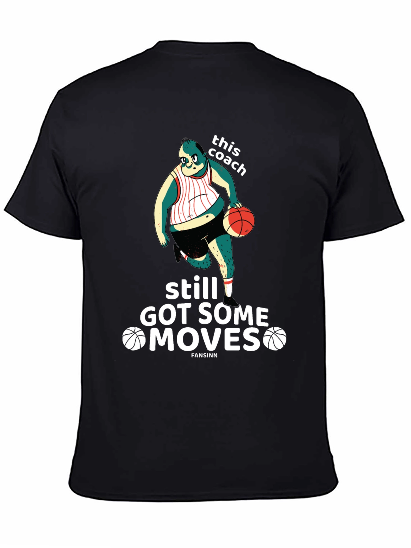 Funny Basketball Coach Graphic T-Shirt
