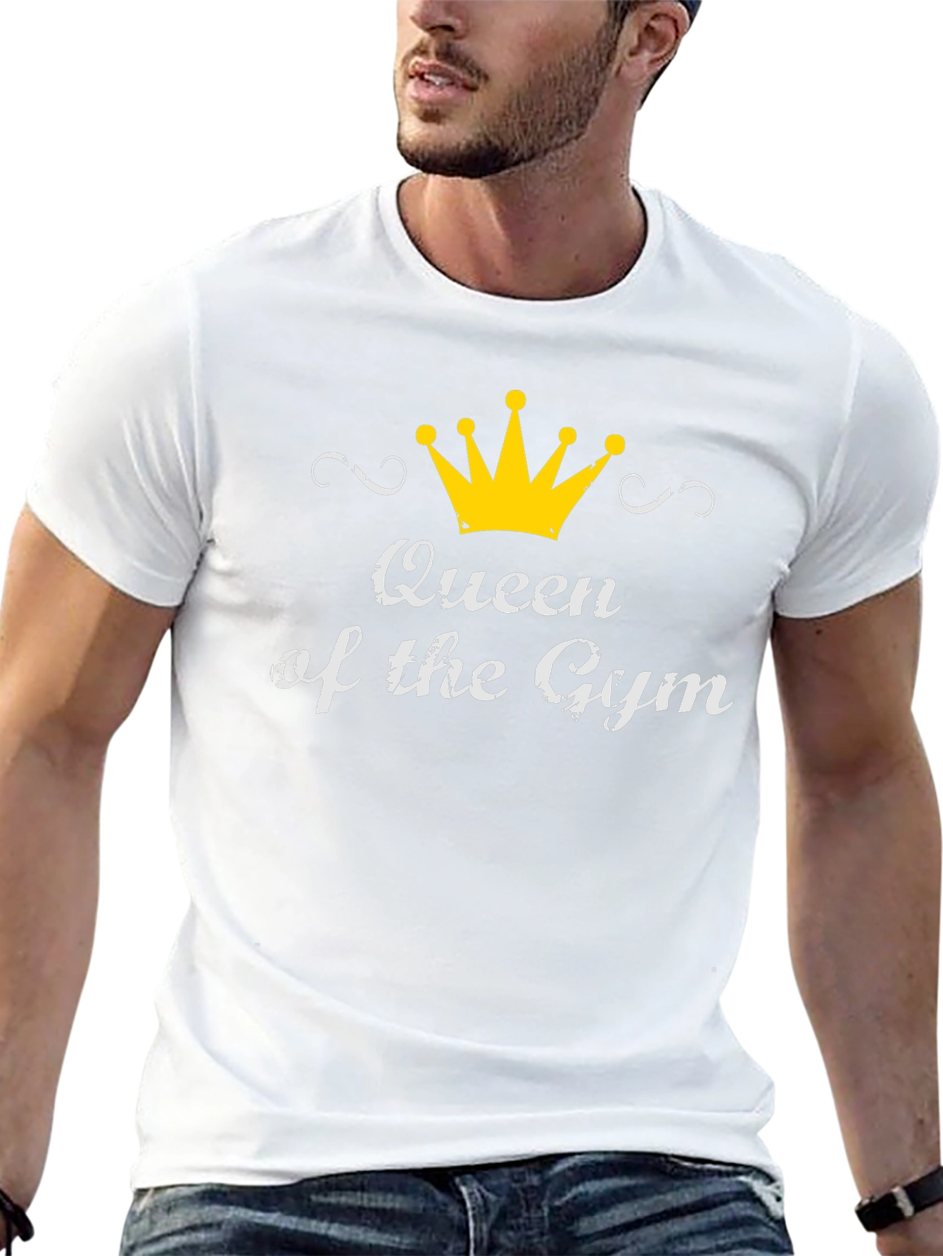 Queen of the Gym Black Graphic T-Shirt