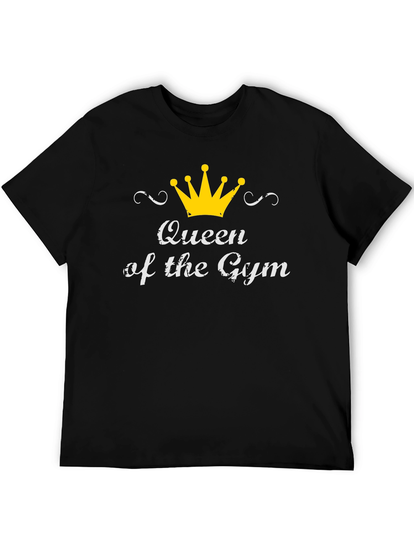 Queen of the Gym Black Graphic T-Shirt