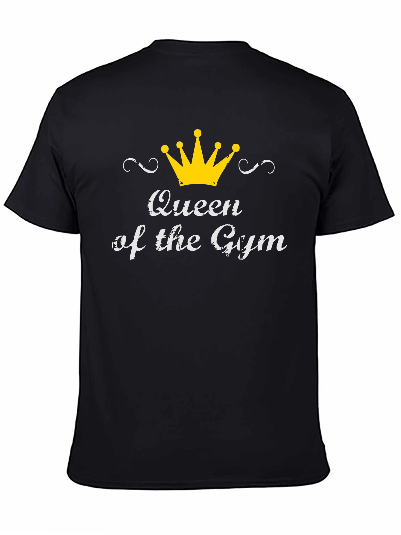Queen of the Gym Black Graphic T-Shirt