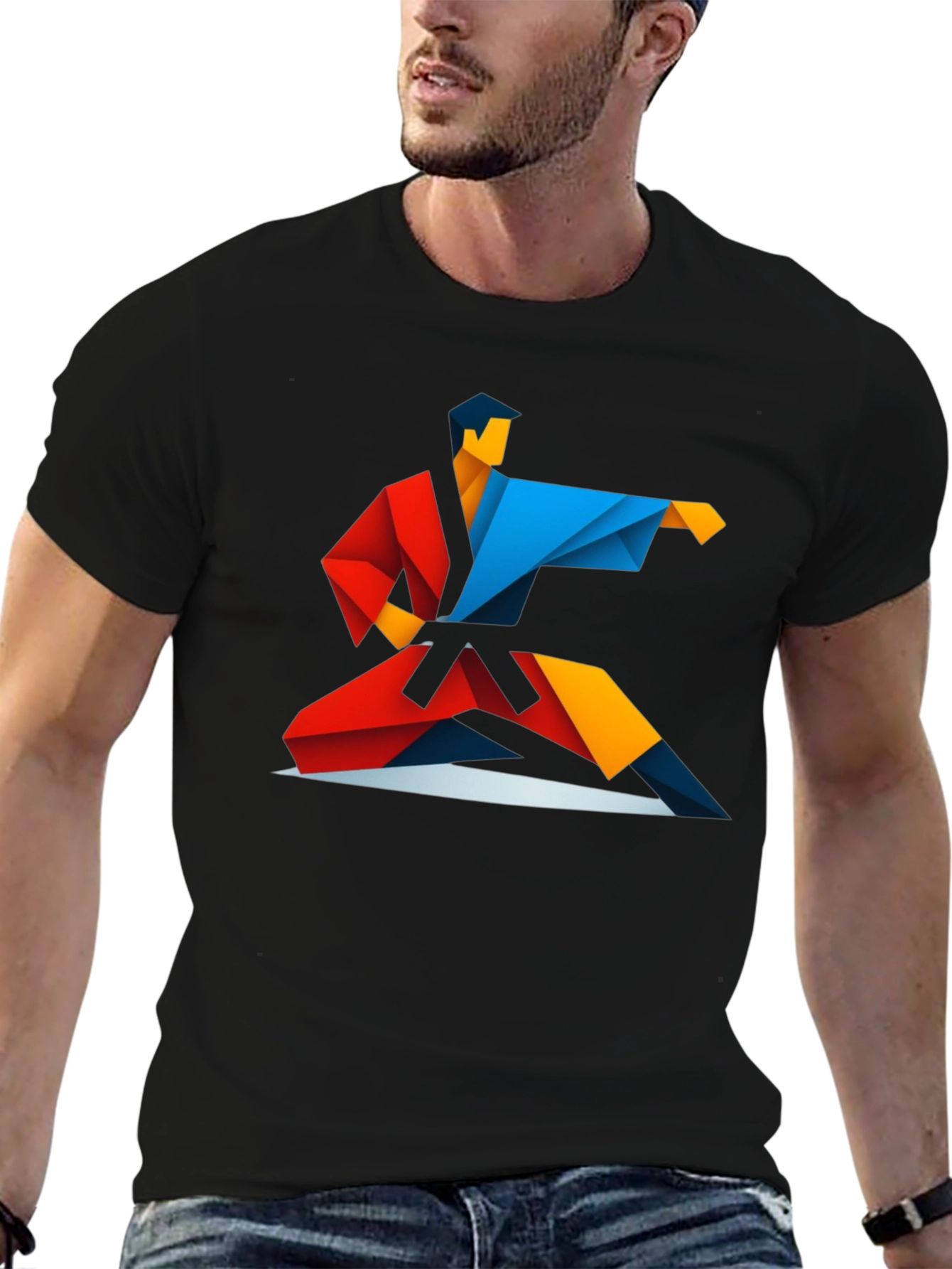 Geometric Karate Graphic Tee