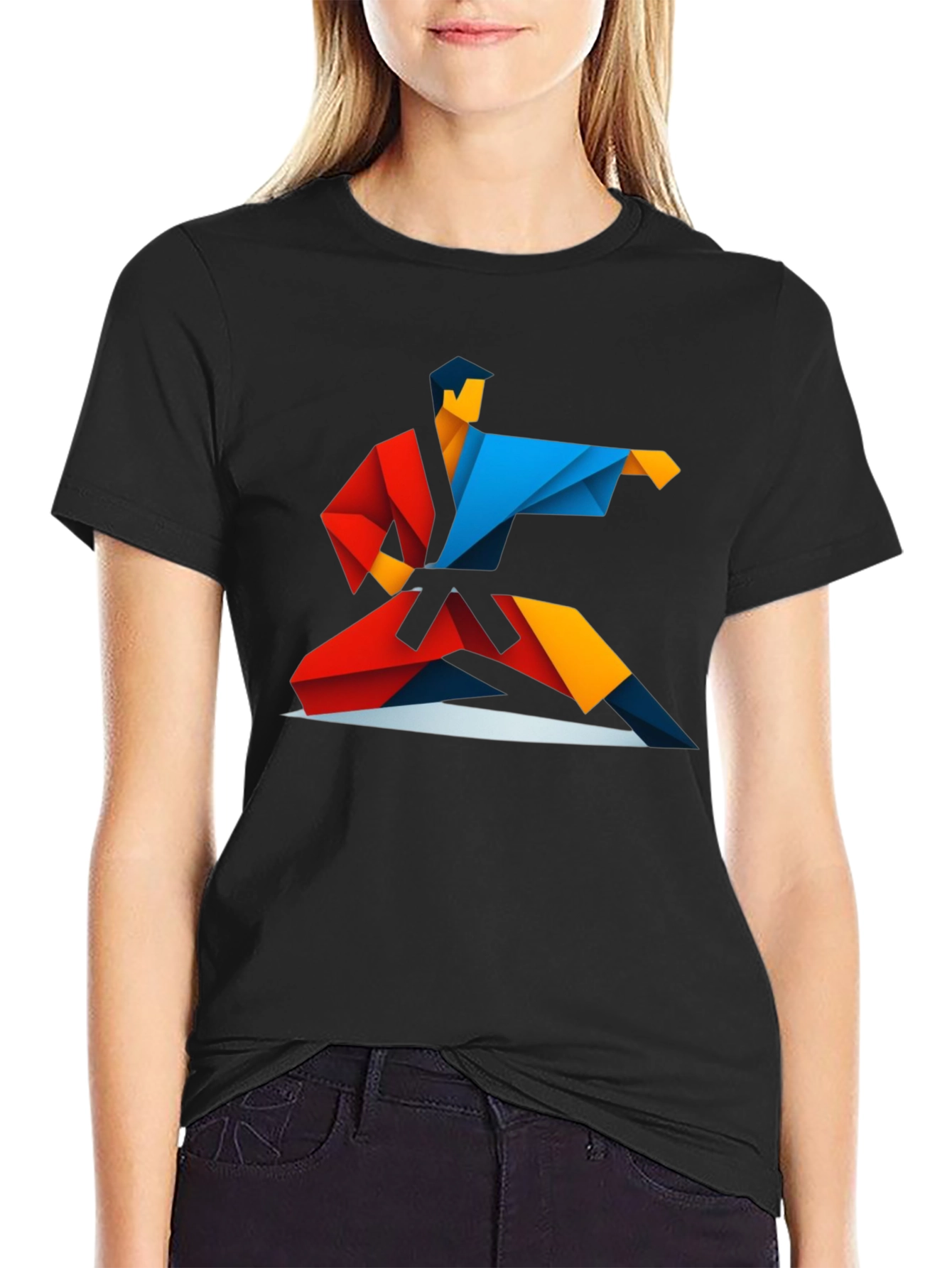 Geometric Karate Graphic Tee