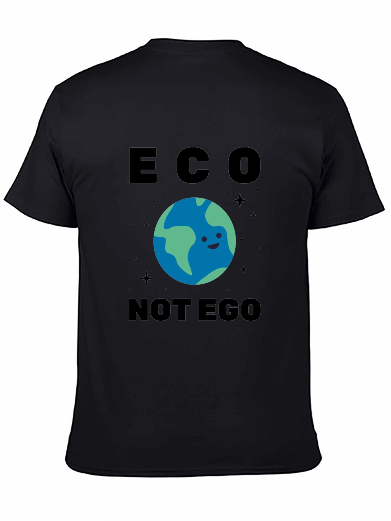 Eco Not Ego Graphic T-Shirt - Earth Friendly Design