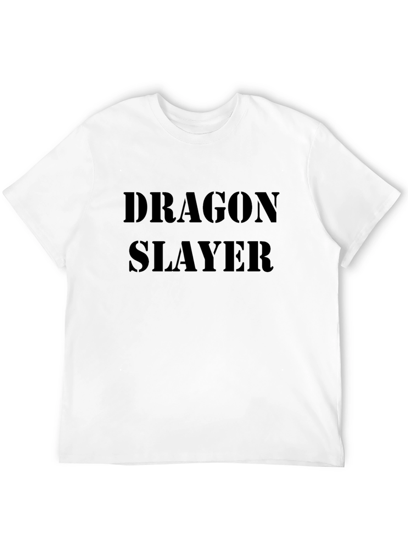 Dragon Slayer Graphic Tee - Black Cotton Blend