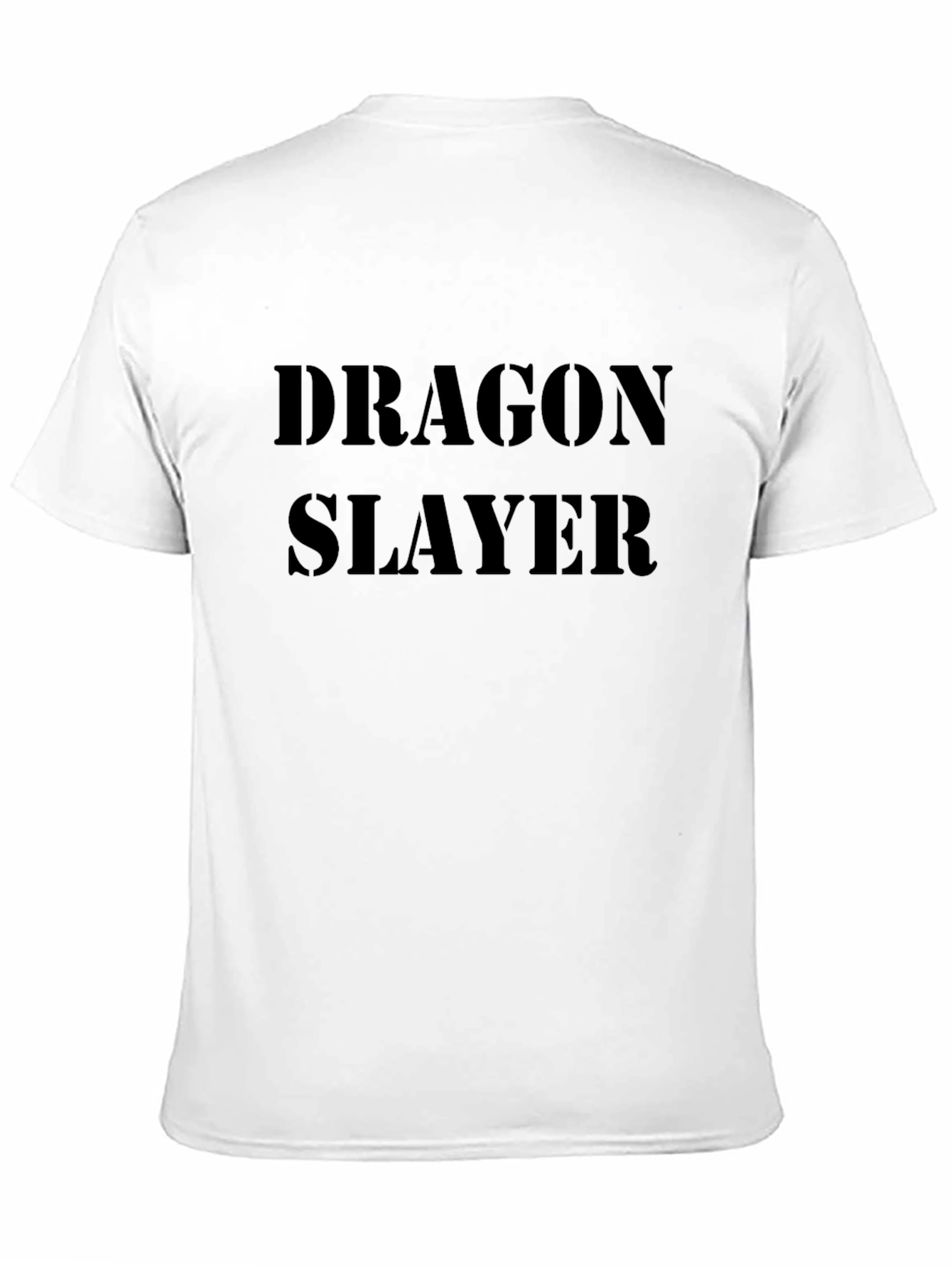 Dragon Slayer Graphic Tee - Black Cotton Blend