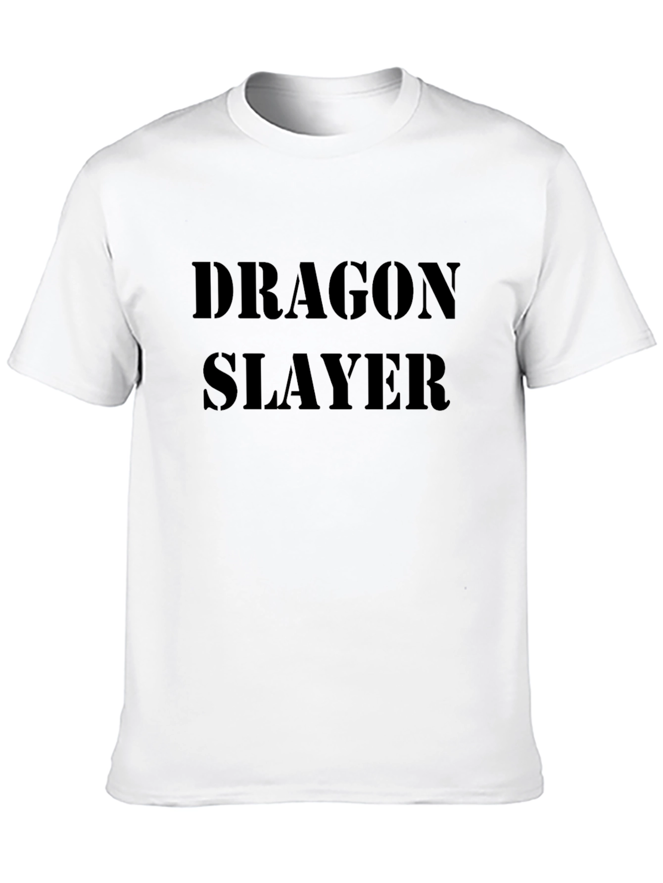 Dragon Slayer Graphic Tee - Black Cotton Blend