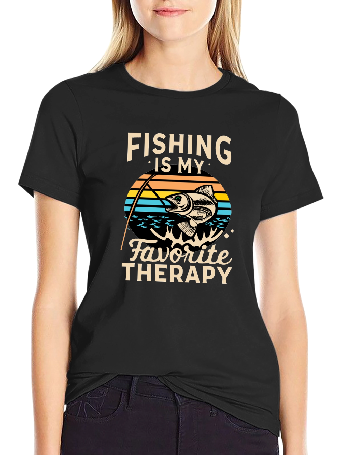 Fishing is My Favorite Therapy T-Shirt