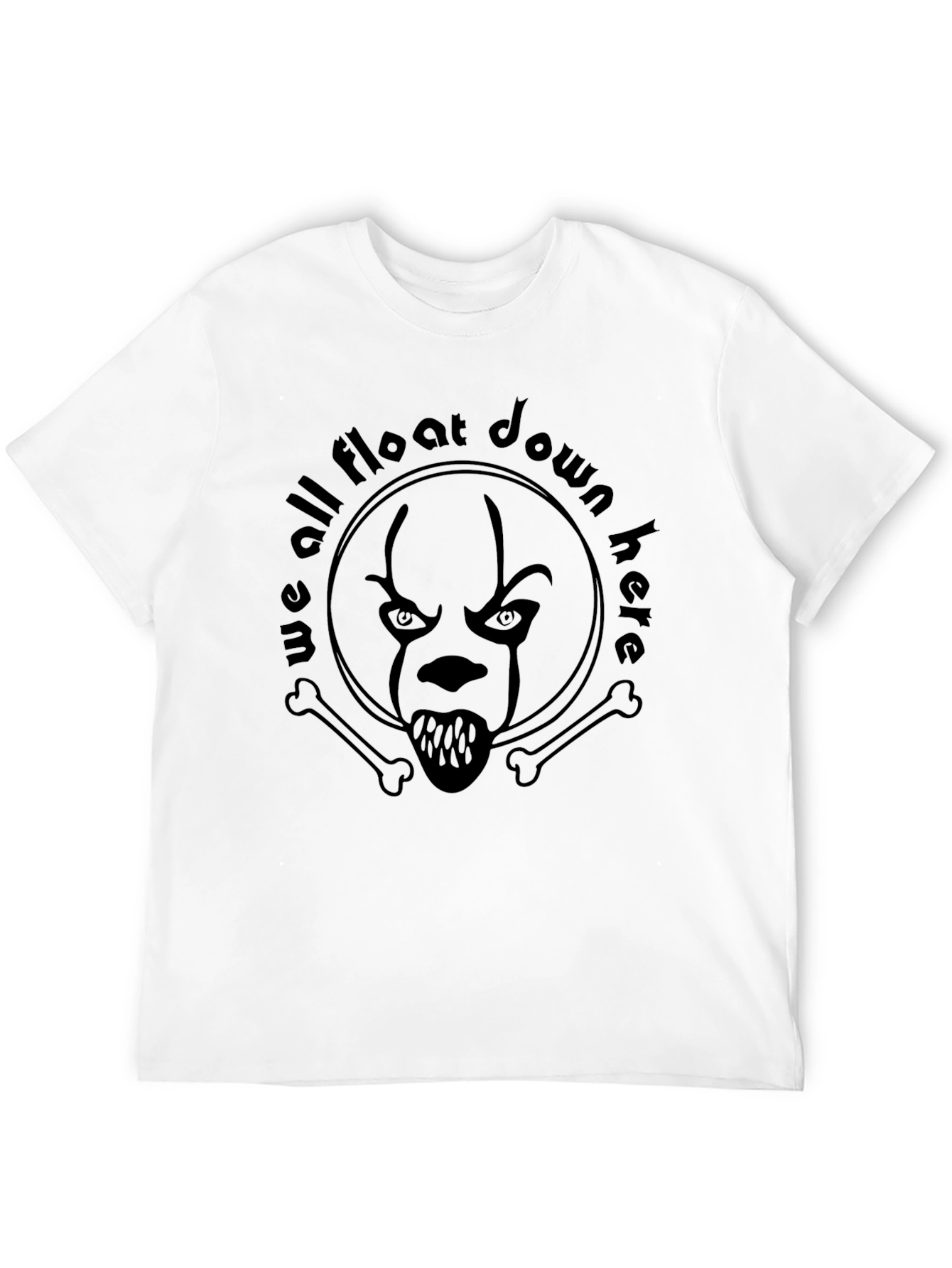 We All Float Down Here Clown Graphic T-Shirt