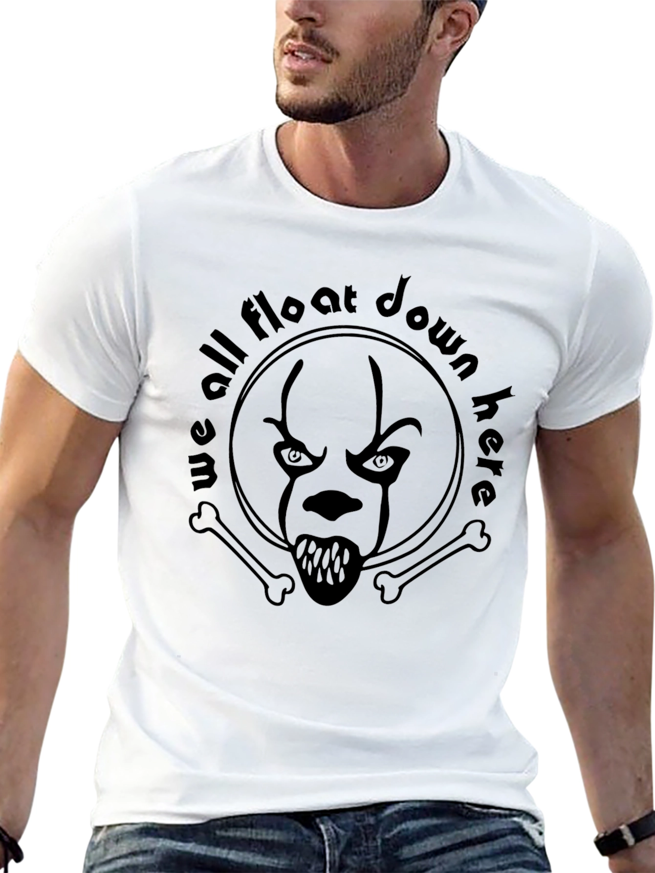 We All Float Down Here Clown Graphic T-Shirt