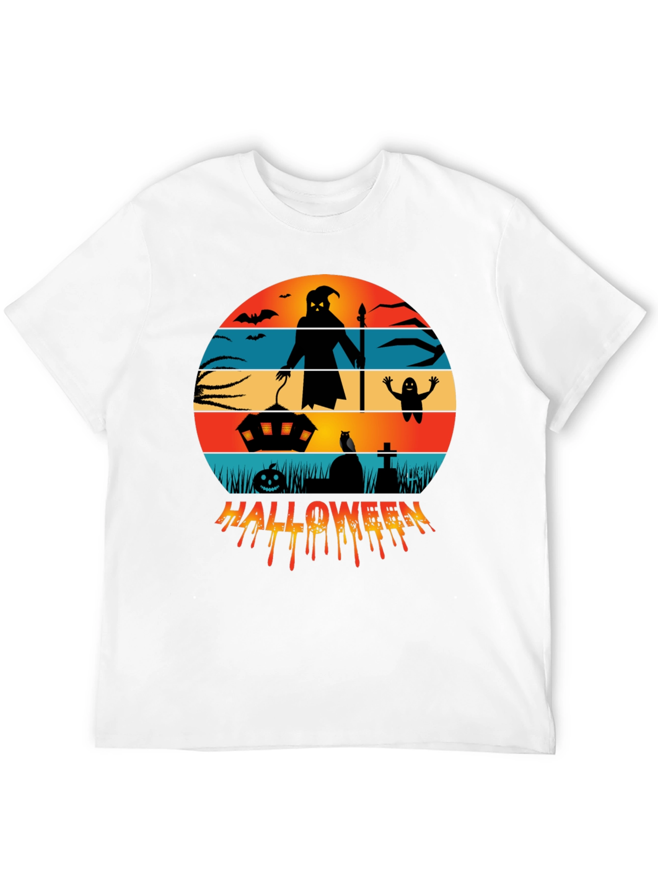 Halloween Silhouette Graphic T-Shirt