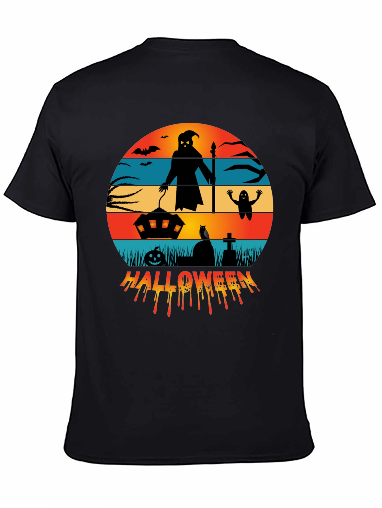 Halloween Silhouette Graphic T-Shirt
