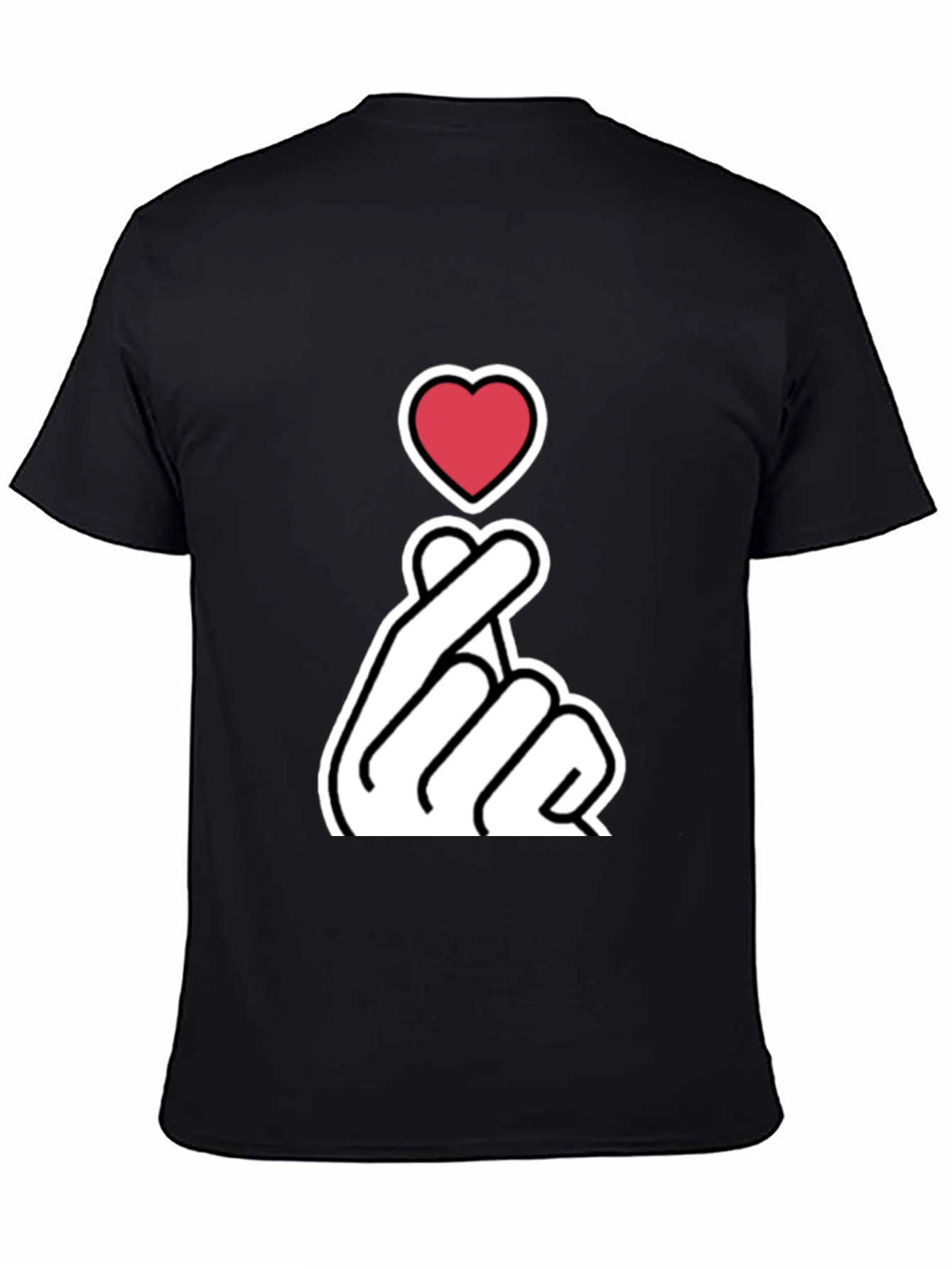 Heart Finger Love Gesture Graphic T-Shirt