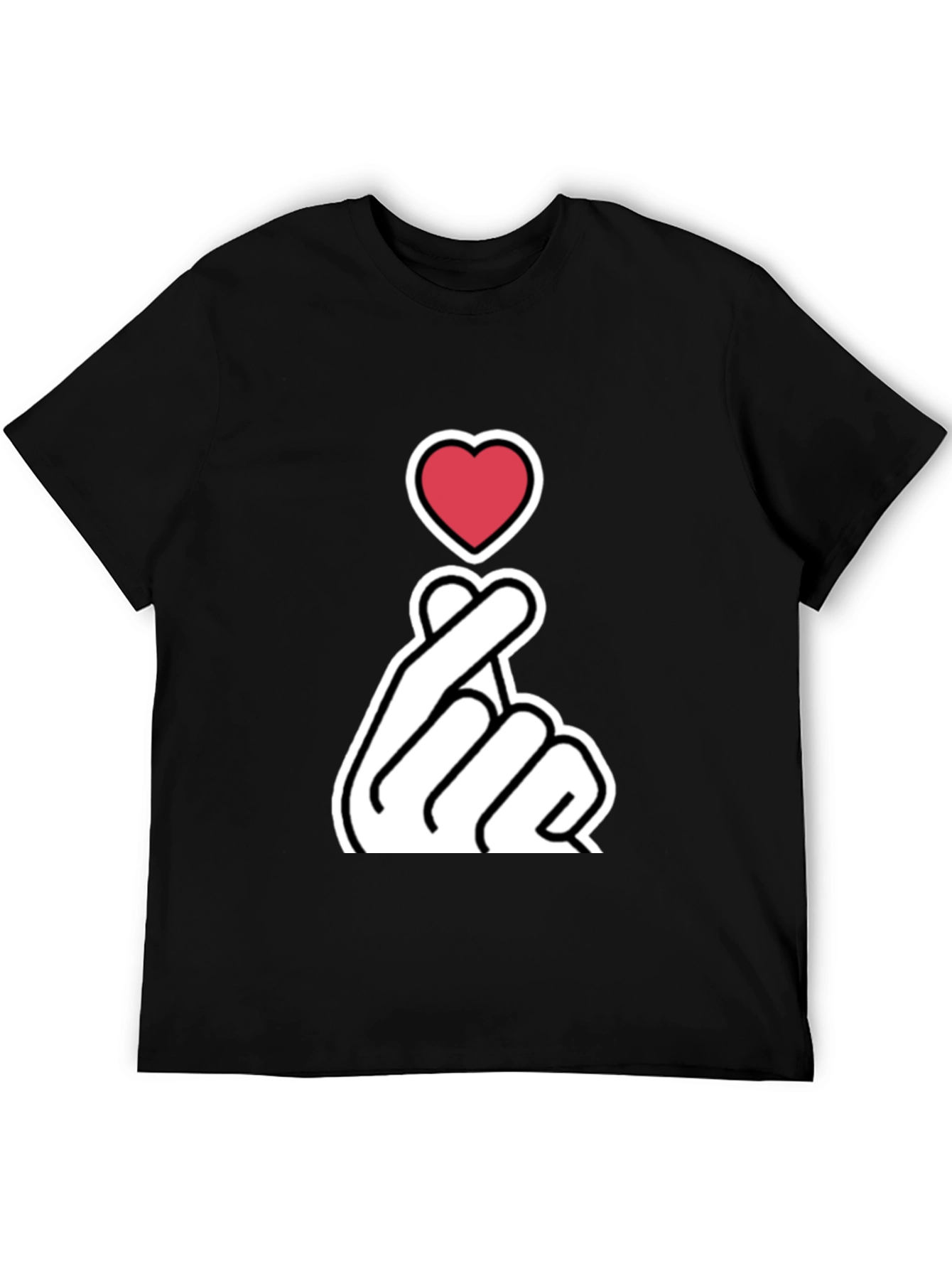 Heart Finger Love Gesture Graphic T-Shirt