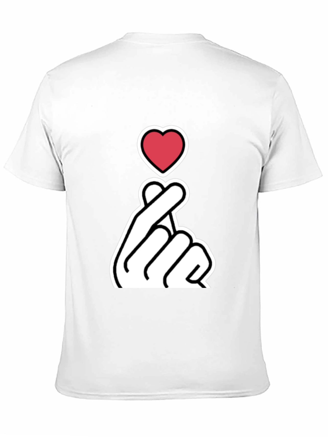 Heart Finger Love Gesture Graphic T-Shirt