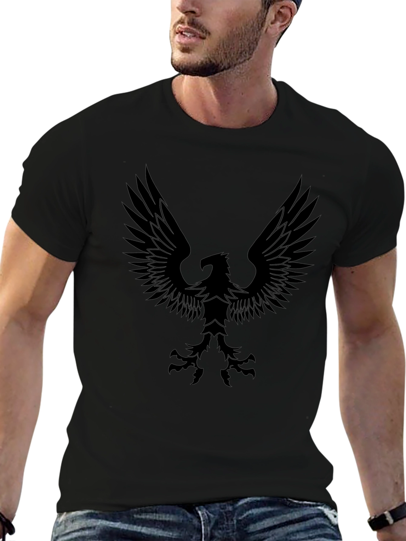 Black Eagle Graphic Tee - Menswear