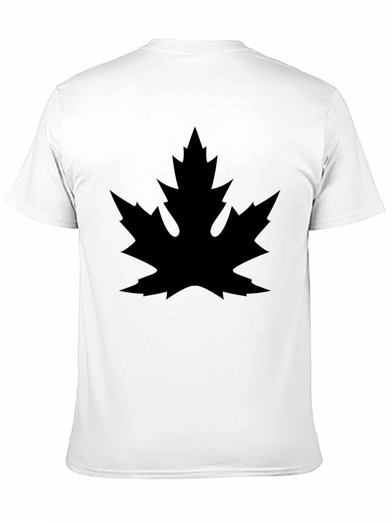 Black Leaf Graphic Tee - Casual Style