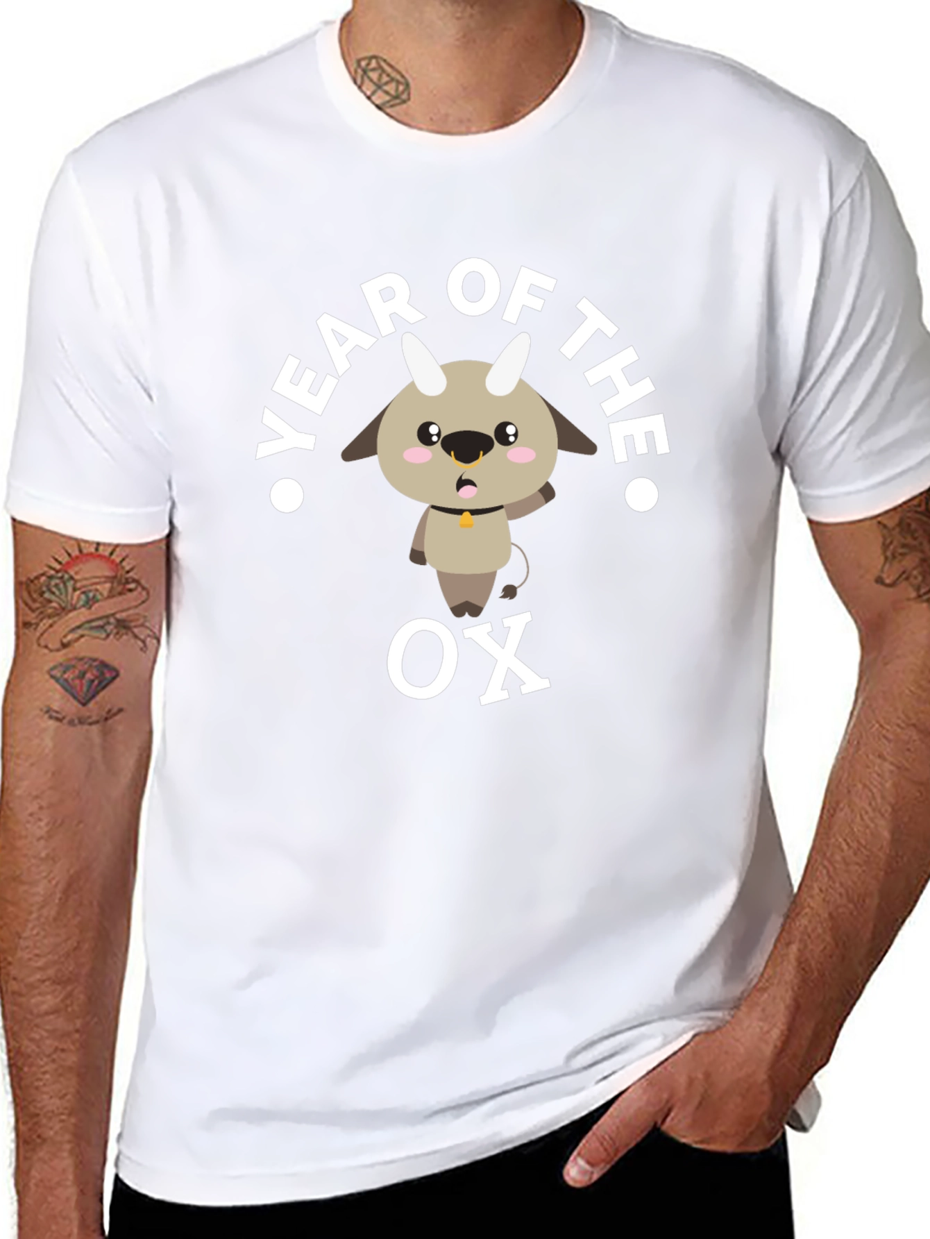 Year of the Ox T-Shirt Cute Goat Zodiac Tee