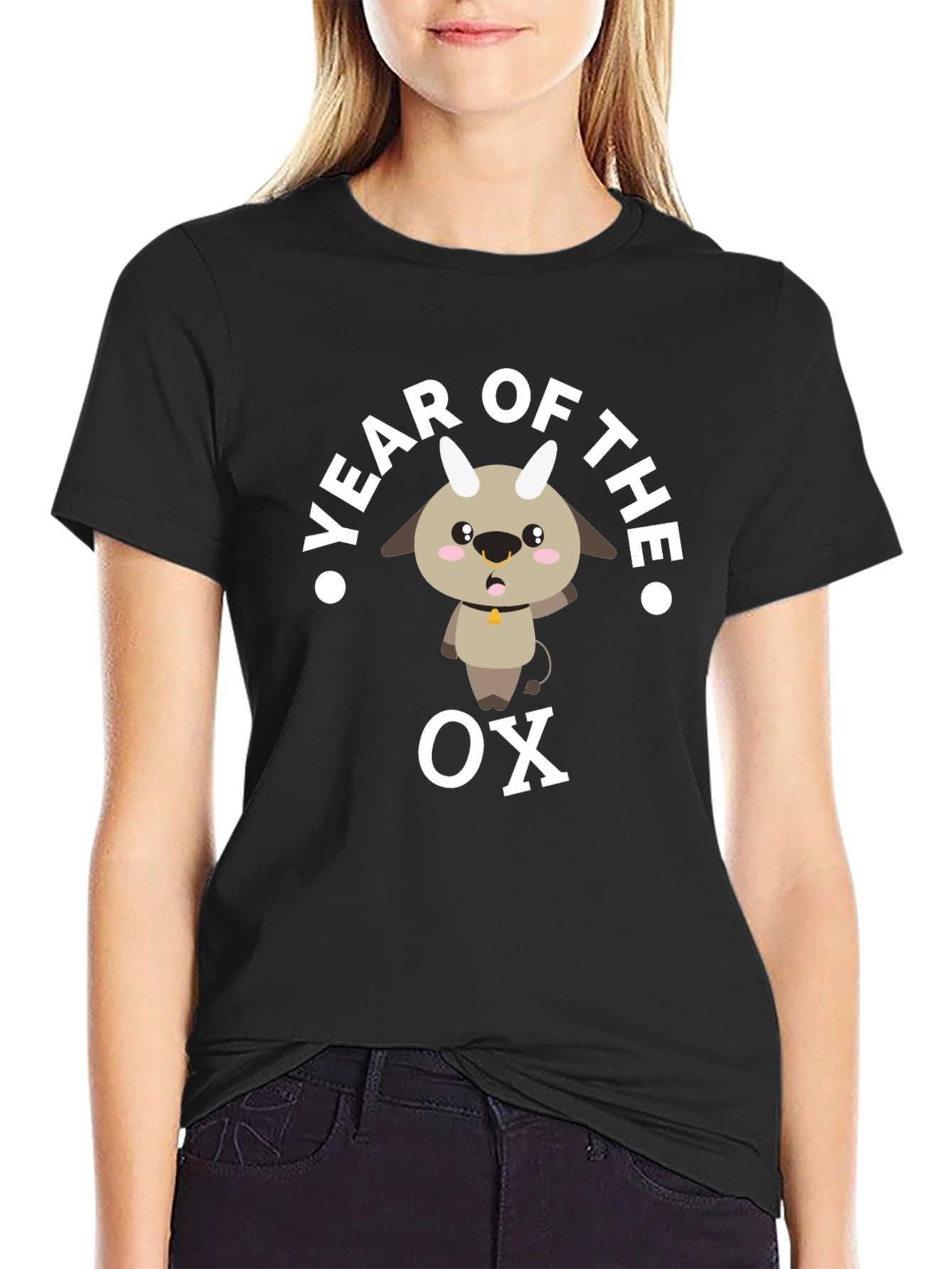 Year of the Ox T-Shirt Cute Goat Zodiac Tee