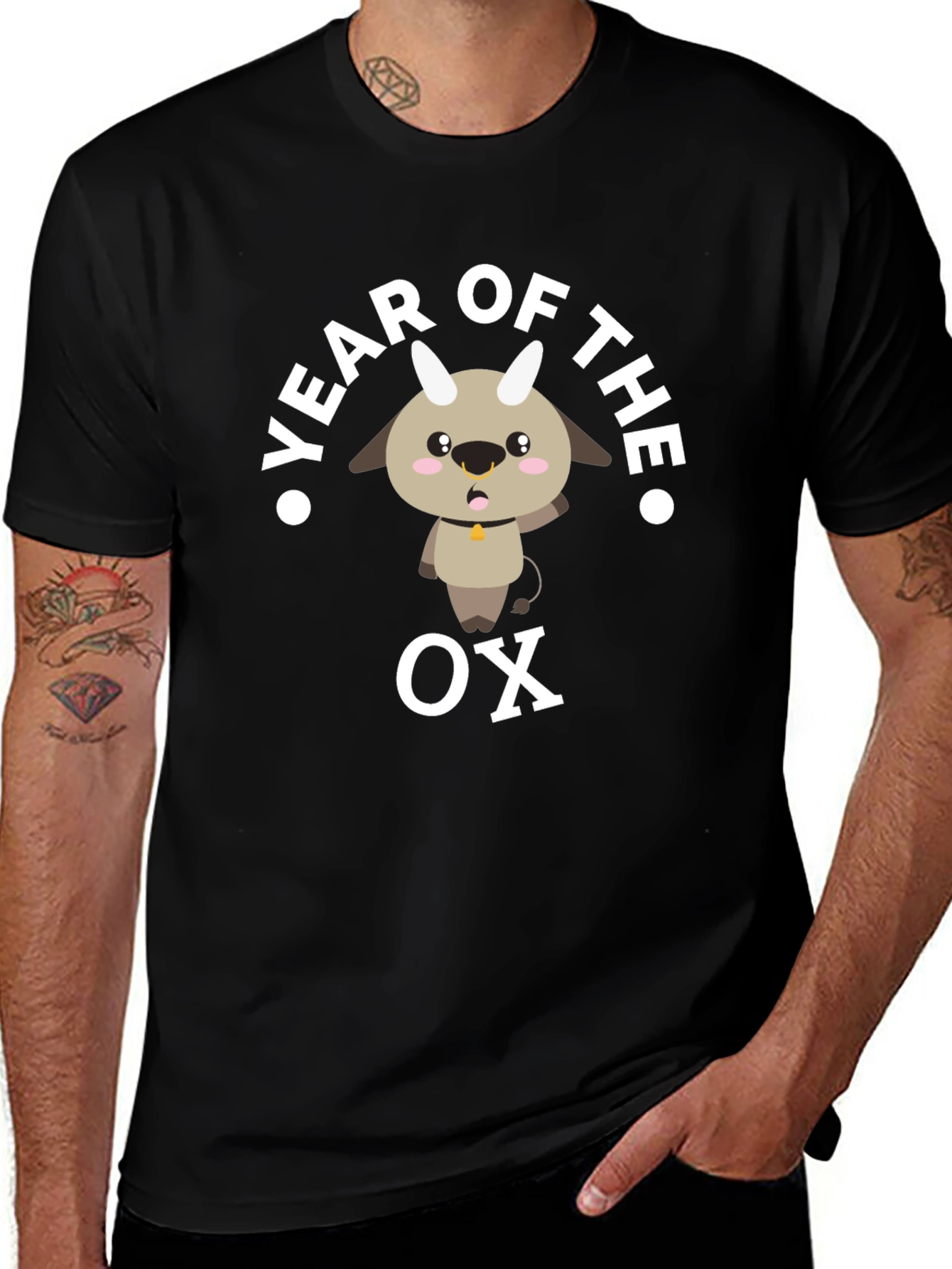 Year of the Ox T-Shirt Cute Goat Zodiac Tee