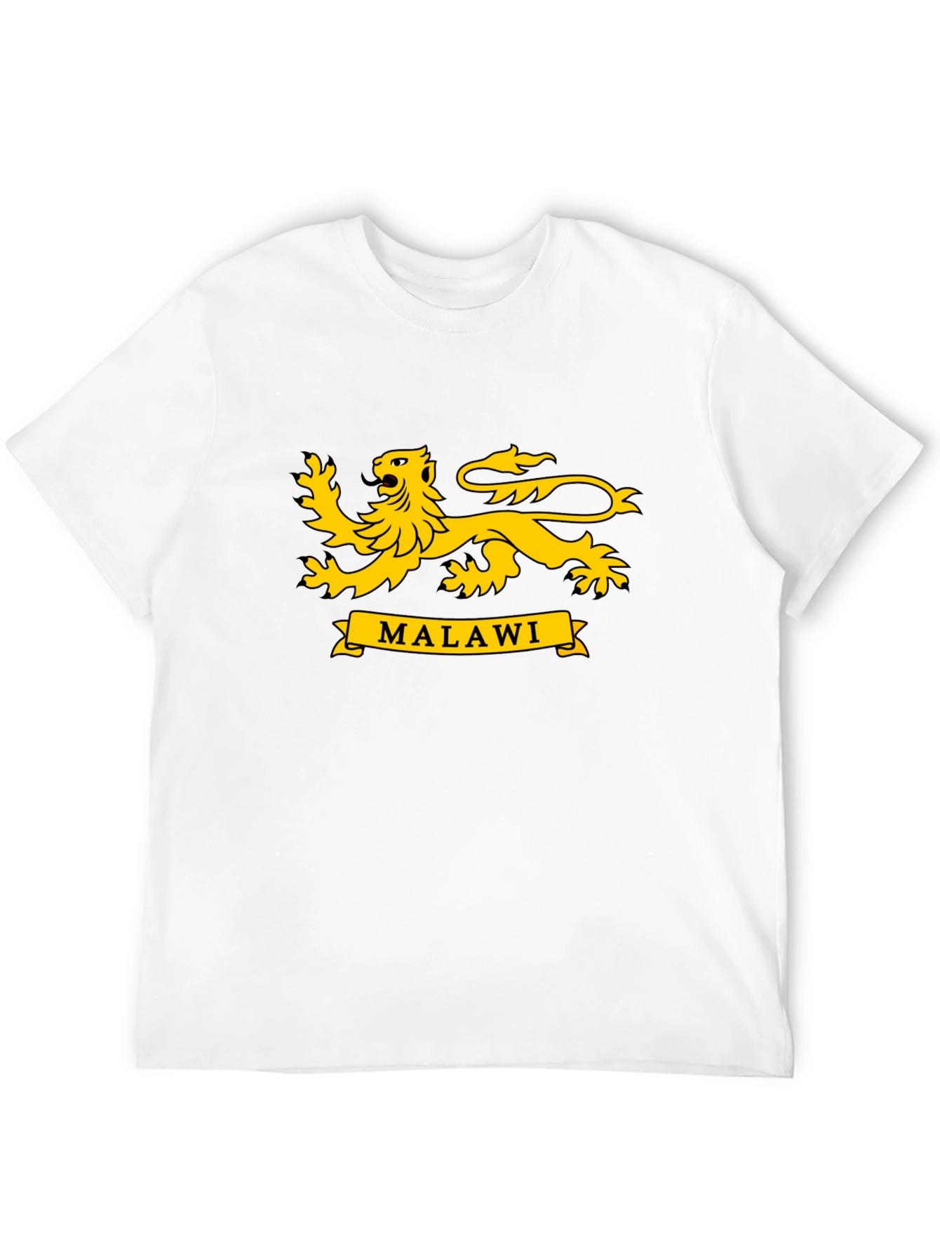 Malawi Lion Crest T-Shirt - Black