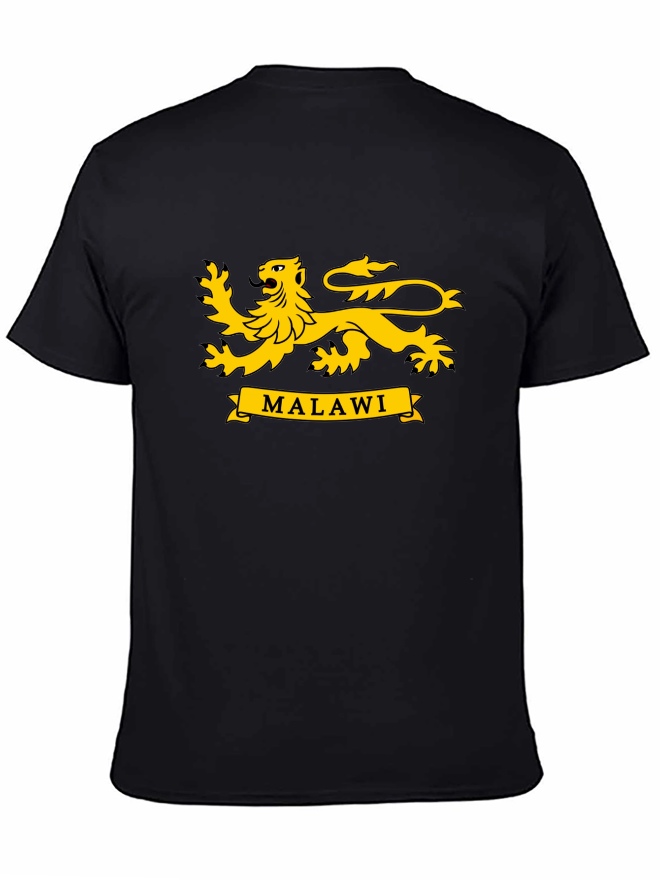 Malawi Lion Crest T-Shirt - Black