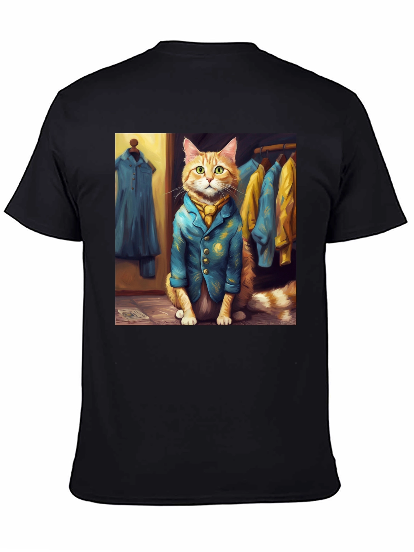 Dapper Cat T-Shirt - Trendy Feline Fashion