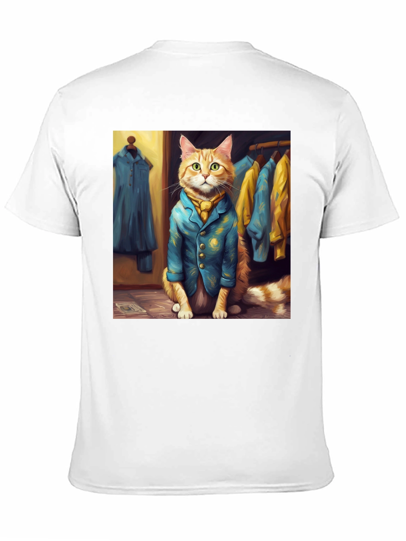 Dapper Cat T-Shirt - Trendy Feline Fashion