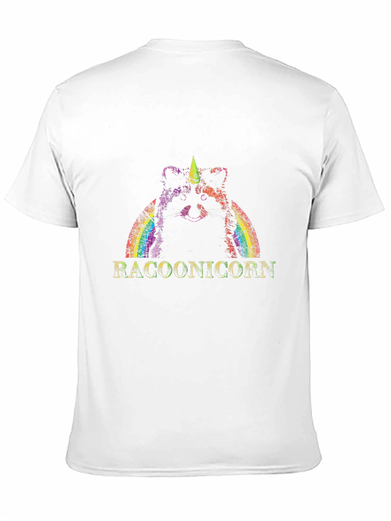 Raccoon Unicorn Raccoonicorn Black T-Shirt